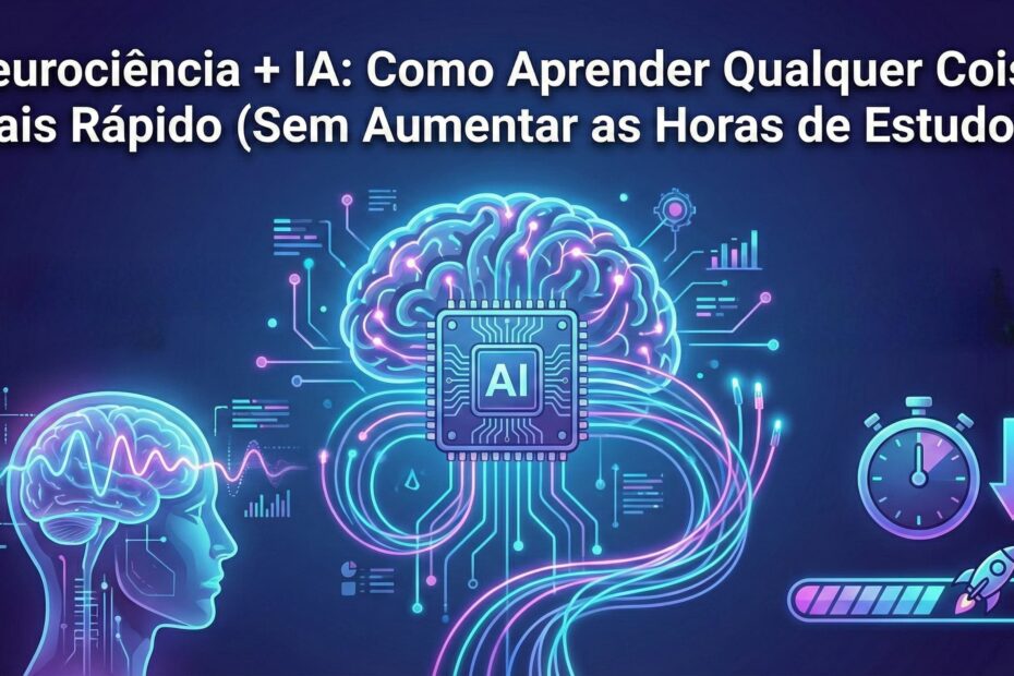 Neurociência + IA: Como Aprender Qualquer Coisa Mais Rápido (Sem Aumentar as Horas de Estudo)