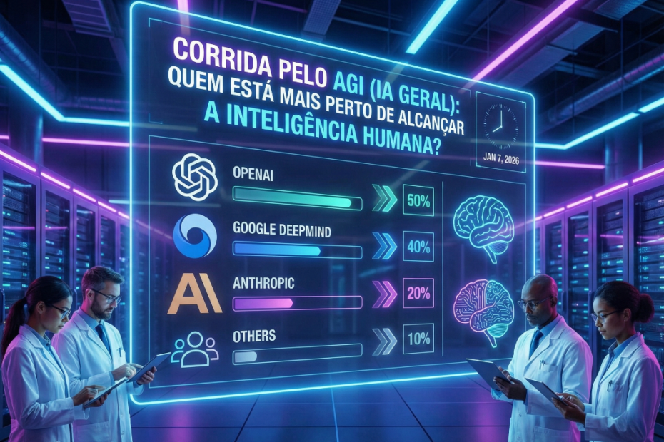 Corrida pelo AGI (IA Geral): Quem está mais perto de alcançar a inteligência humana?
