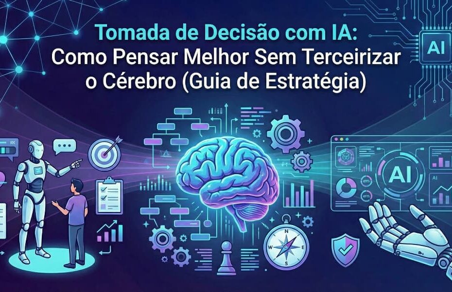 Tomada de Decisão com IA: Como Pensar Melhor Sem Terceirizar o Cérebro (Guia de Estratégia)