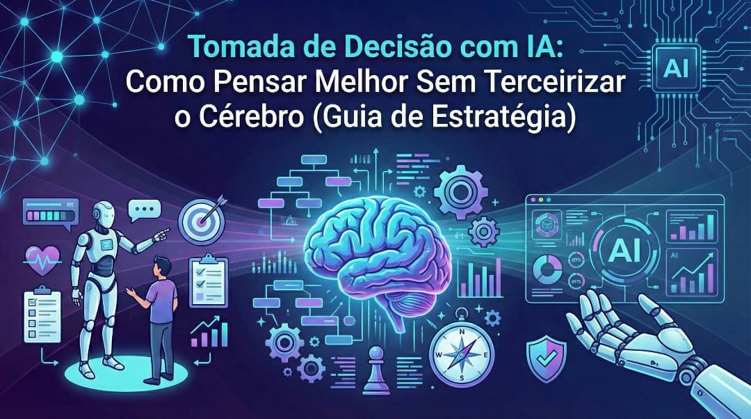 Tomada de Decisão com IA: Como Pensar Melhor Sem Terceirizar o Cérebro (Guia de Estratégia)