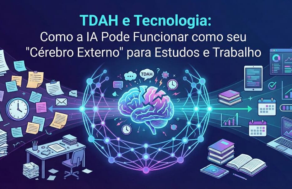 TDAH e Tecnologia: Como a IA Pode Funcionar como seu "Cérebro Externo" para Estudos e Trabalho