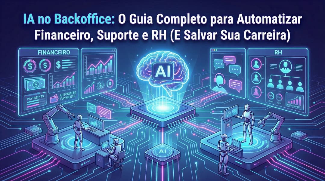 IA no Backoffice: O Guia Completo para Automatizar Financeiro, Suporte e RH (E Salvar Sua Carreira)