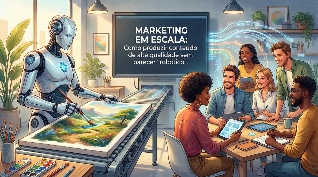 Marketing em Escala: Como produzir conteúdo de alta qualidade sem parecer "robótico"