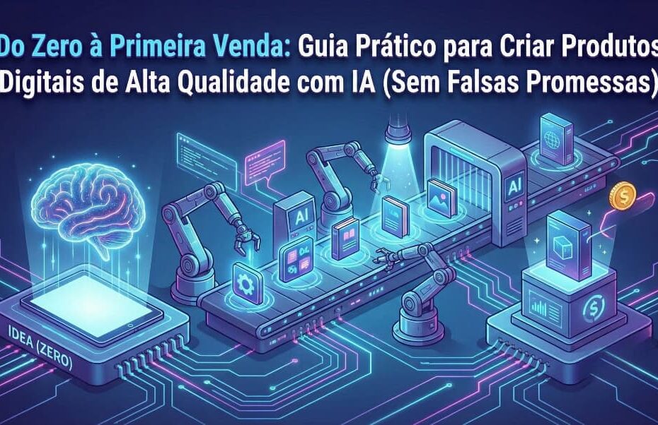 Do Zero à Primeira Venda: Guia Prático para Criar Produtos Digitais de Alta Qualidade com IA (Sem Falsas Promessas)
