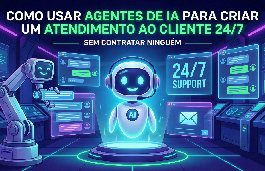Como usar agentes de IA para criar um atendimento ao cliente 24/7 sem contratar ninguém