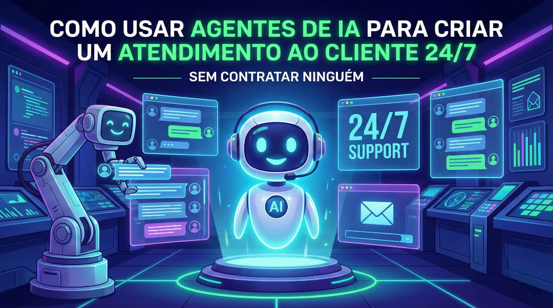 Como usar agentes de IA para criar um atendimento ao cliente 24/7 sem contratar ninguém