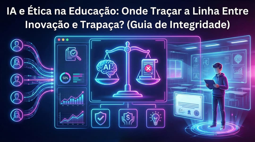 IA e Ética na Educação: Onde Traçar a Linha Entre Inovação e Trapaça? (Guia de Integridade)
