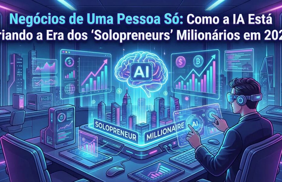 Negócios de Uma Pessoa Só: Como a IA Está Criando a Era dos 'Solopreneurs' Milionários em 2026