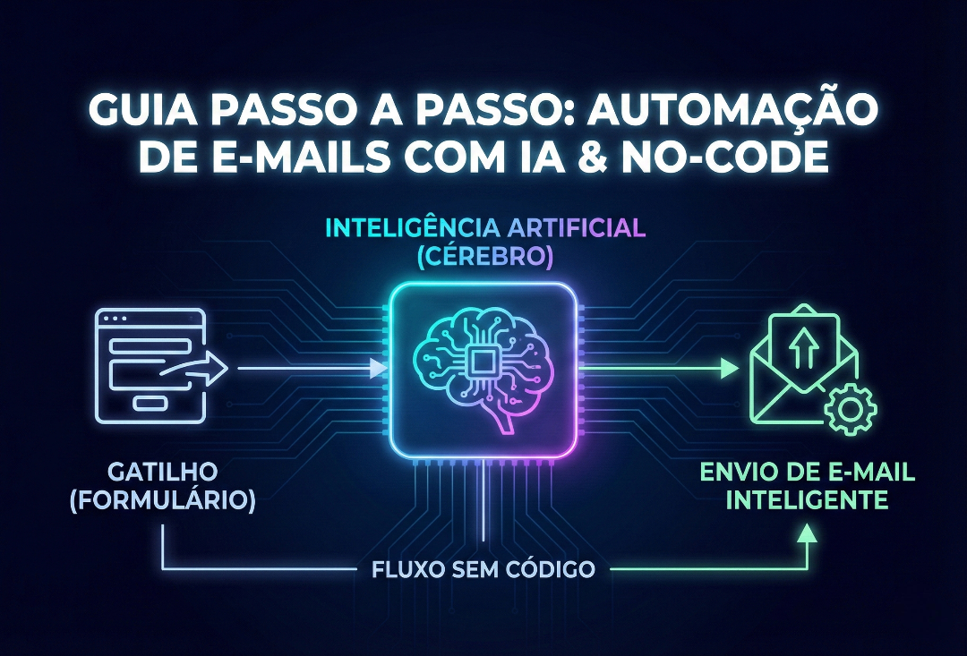 Guia Passo a Passo: Como criar uma automação de e-mails inteligente usando IA e No-Code