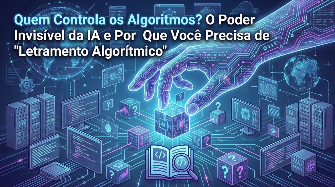 Quem Controla os Algoritmos? O Poder Invisível da IA e Por Que Você Precisa de “Letramento Algorítmico”