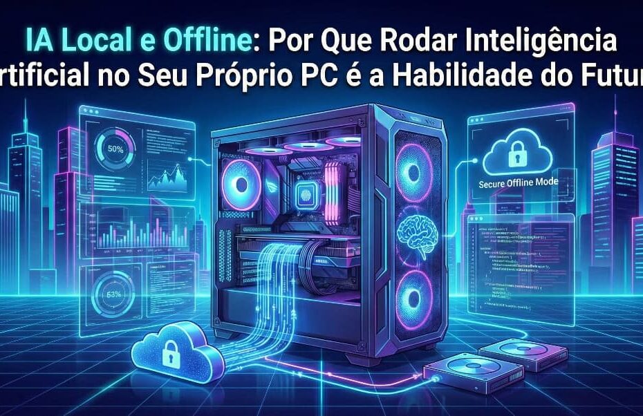 IA Local e Offline: Por Que Rodar Inteligência Artificial no Seu Próprio PC é a Habilidade do Futuro
