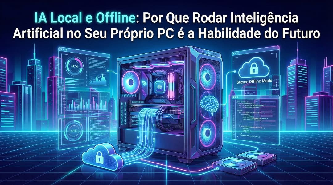 IA Local e Offline: Por Que Rodar Inteligência Artificial no Seu Próprio PC é a Habilidade do Futuro