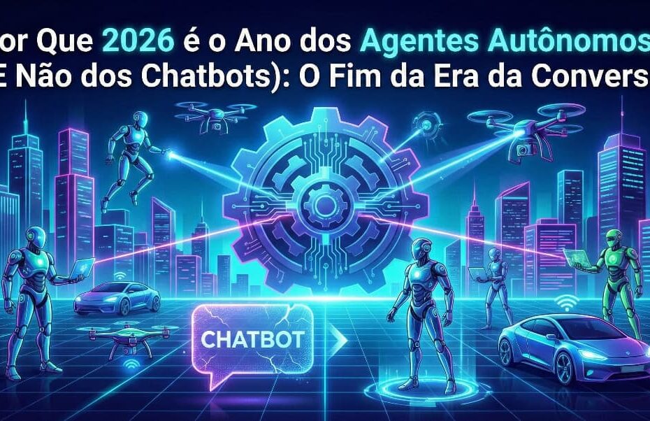 Por Que 2026 é o Ano dos Agentes Autônomos (E Não dos Chatbots): O Fim da Era da Conversa