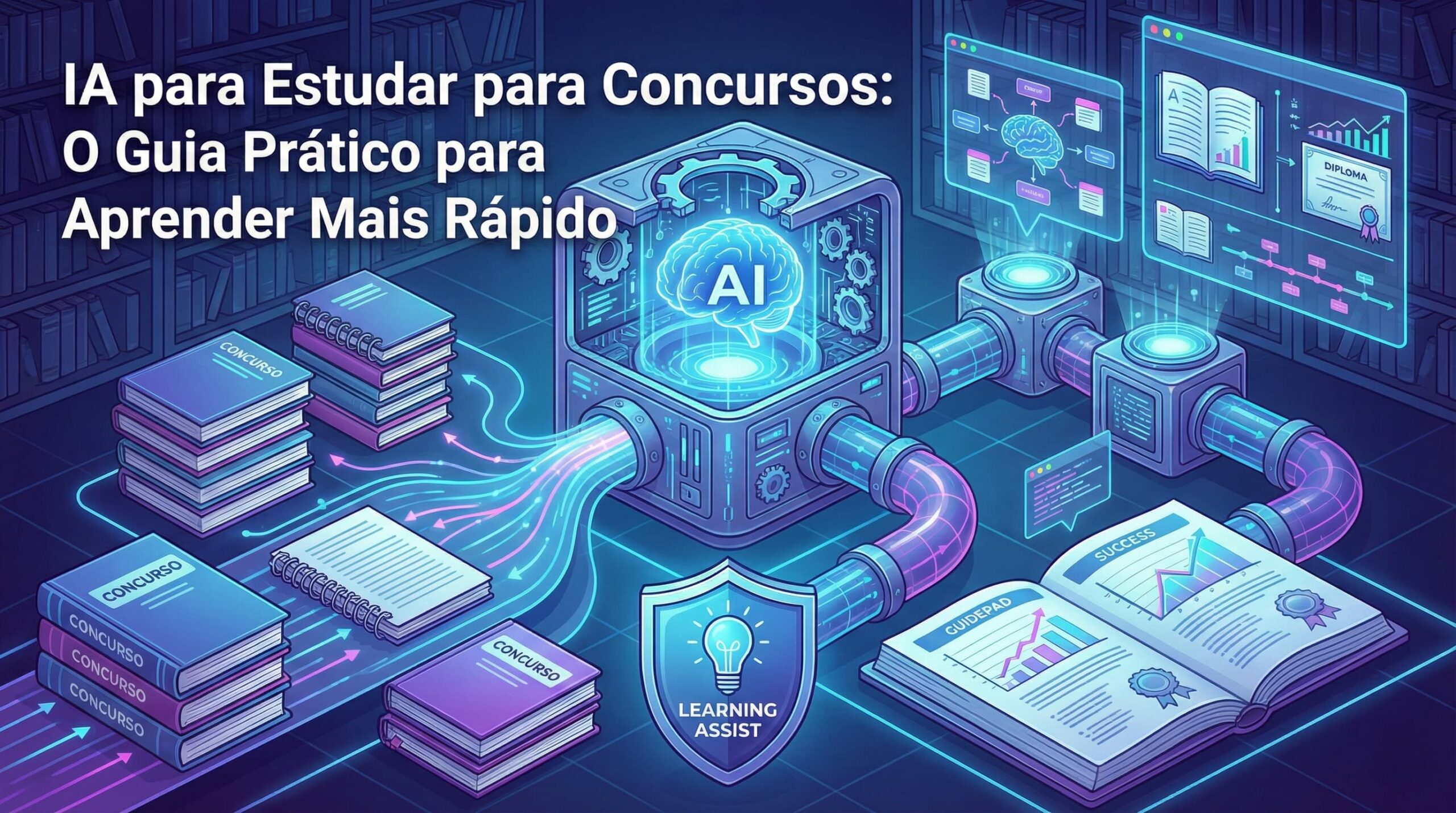 IA PARA ESTUDAR CONCURSOS: COMO APRENDER MAIS RÁPIDO