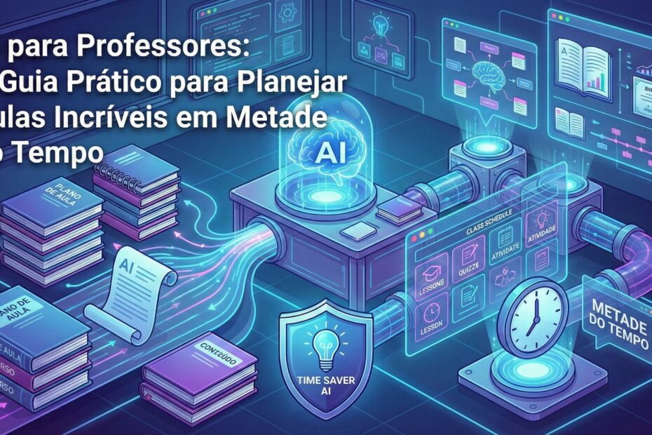 IA para Professores: O Guia Prático para Planejar Aulas Incríveis em Metade do Tempo