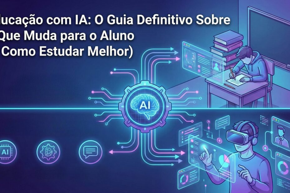 Educação com IA: O Guia Definitivo Sobre o Que Muda para o Aluno (e Como Estudar Melhor)