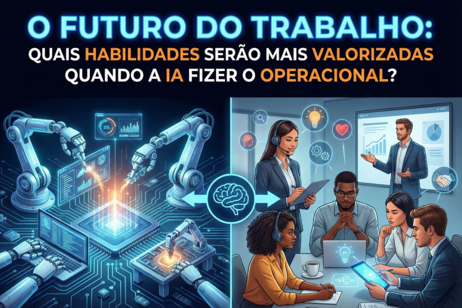 O Futuro do Trabalho: Quais habilidades serão mais valorizadas quando a IA fizer o operacional?