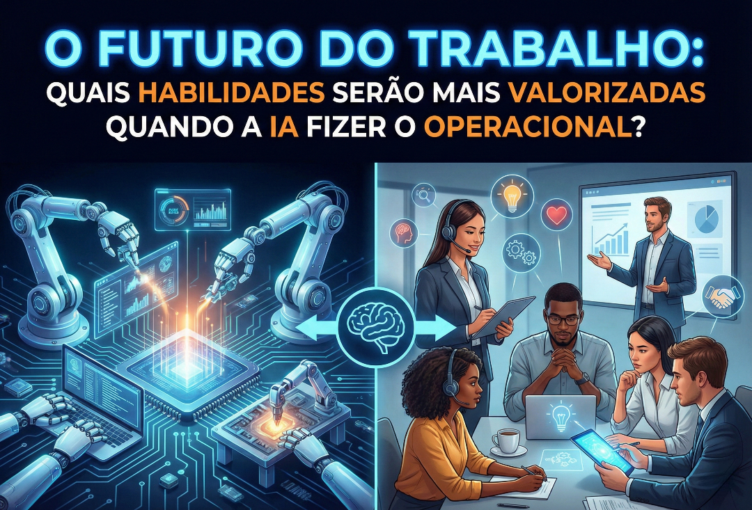 O Futuro do Trabalho: Quais habilidades serão mais valorizadas quando a IA fizer o operacional?