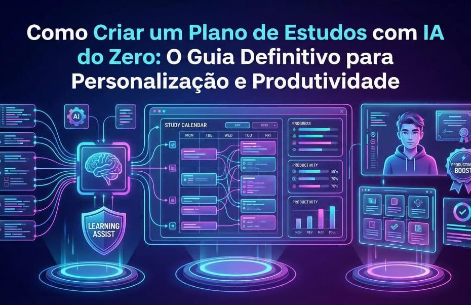 Como Criar um Plano de Estudos com IA do Zero: O Guia Definitivo para Personalização e Produtividade