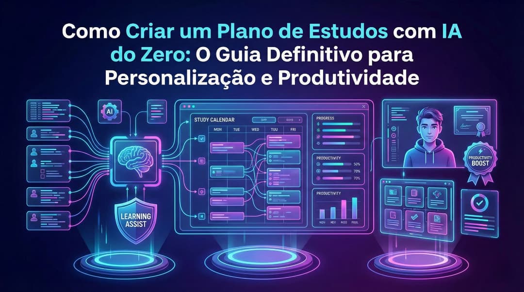 Como Criar um Plano de Estudos com IA do Zero: O Guia Definitivo para Personalização e Produtividade
